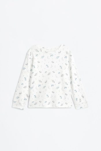 Printed Interlock Pajama Set
