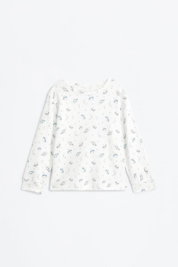 Printed Interlock Pajama Set