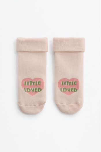 2-Pack Heart Pattern Non-Slip Socks