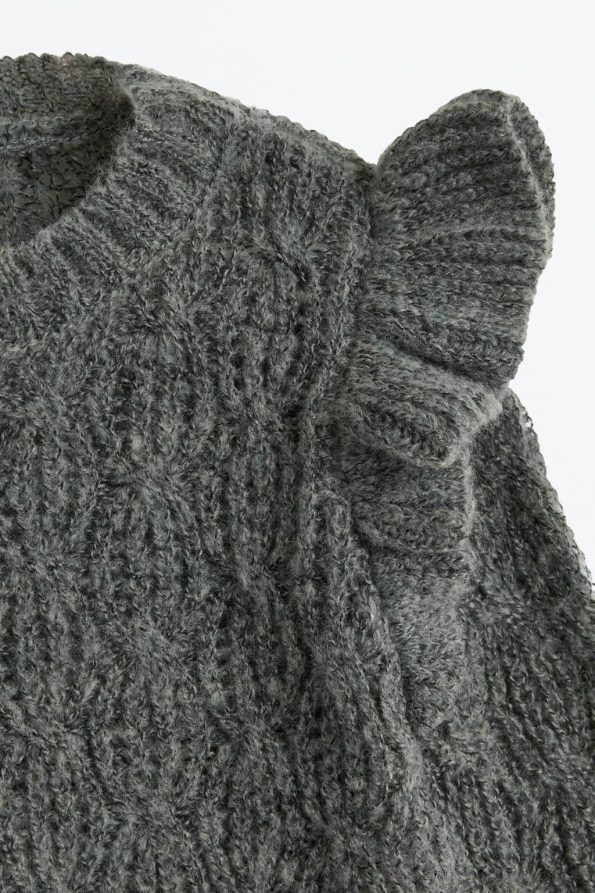 Ruffled Knit Sweater