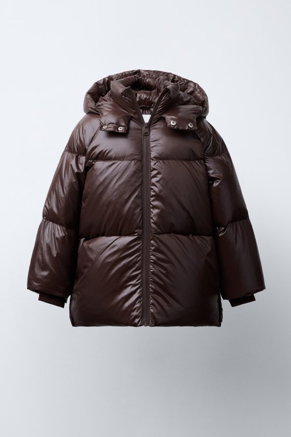Water-Repellent and Wind-Resistant Down Feather Puffer Jacket