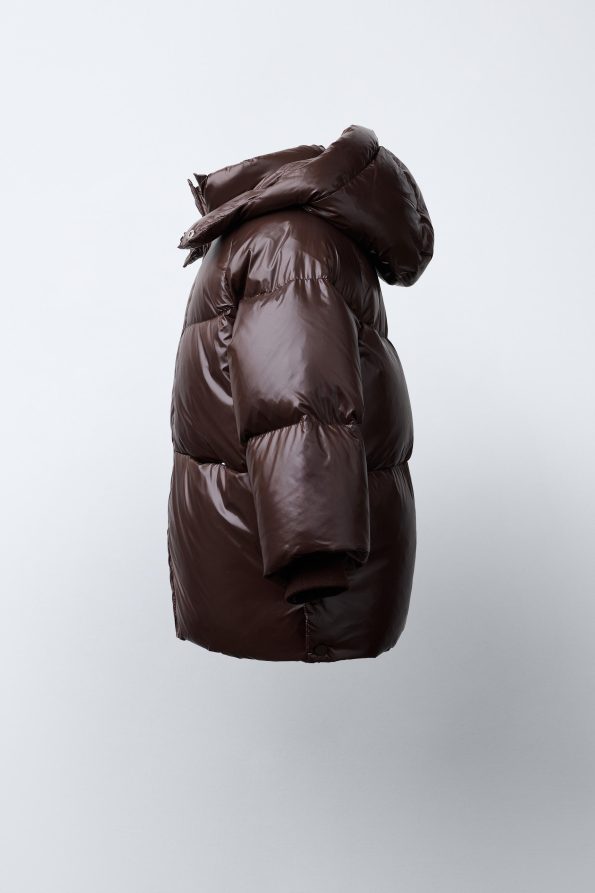 Water-Repellent and Wind-Resistant Down Feather Puffer Jacket