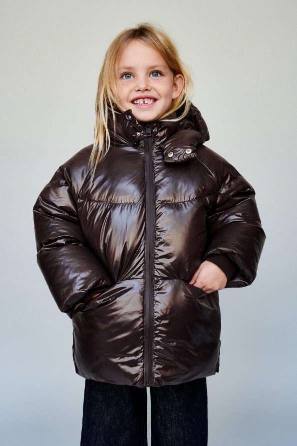 Water-Repellent and Wind-Resistant Down Feather Puffer Jacket