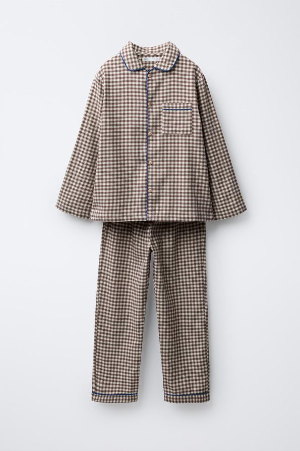 Ages 6-14 Flannel Gingham Pyjamas