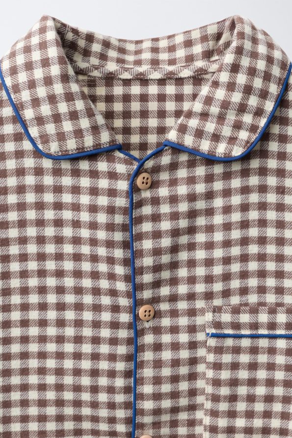 Flannel Gingham Pyjamas for Ages 6-14