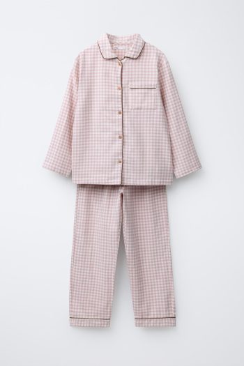 Flannel Gingham Pyjamas for Ages 6-14