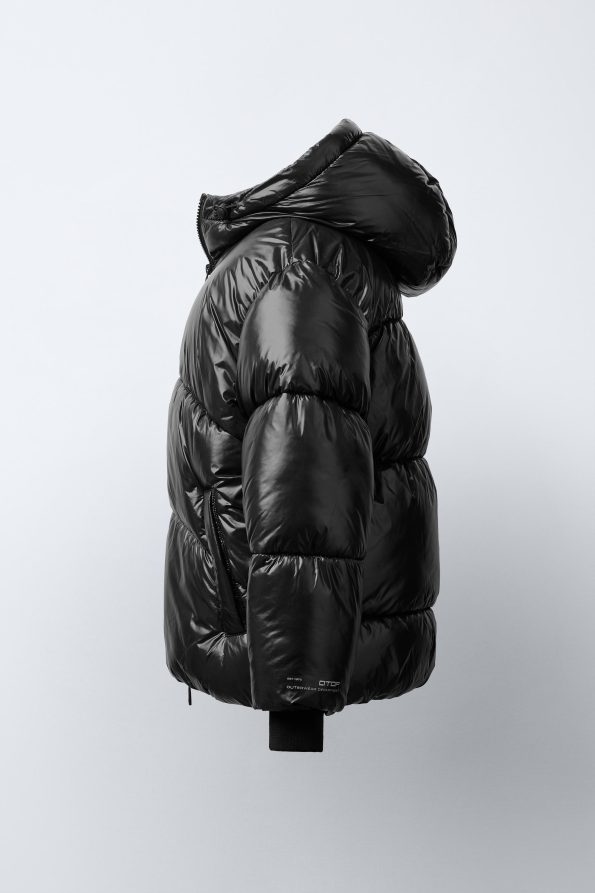 Water-Repellent Hooded Puffer Coat