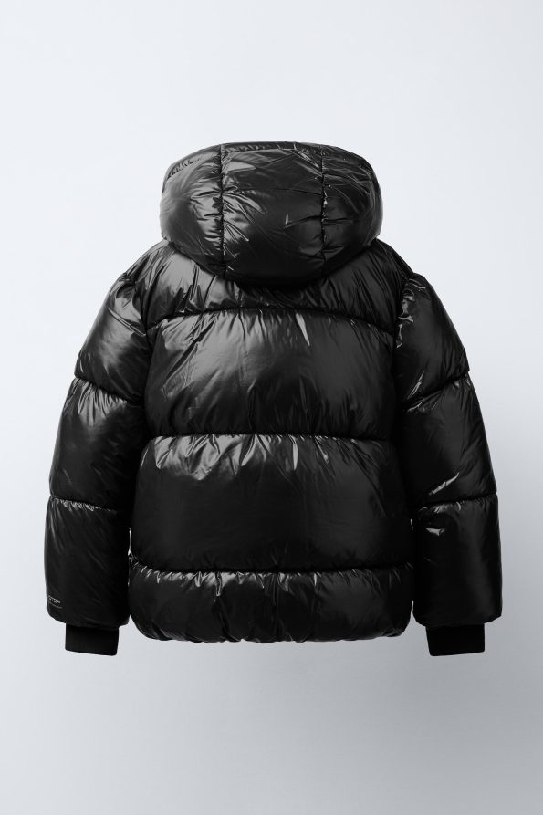 Water-Repellent Hooded Puffer Coat