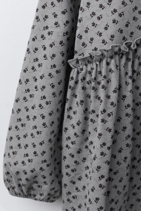 Floral Print Contrast Dress