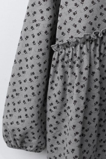 Floral Print Contrast Dress