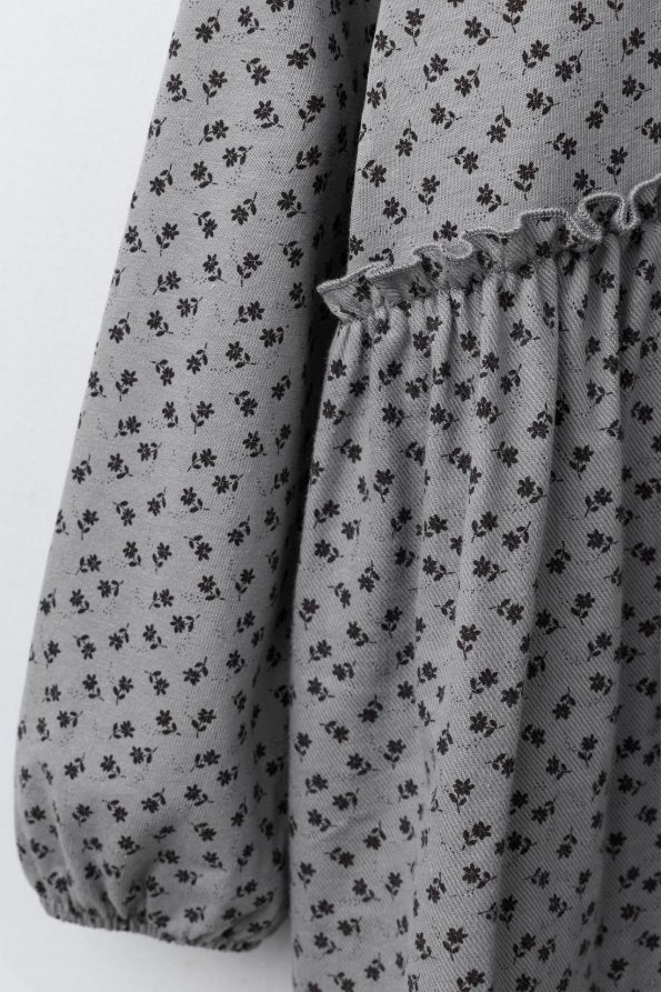 Floral Print Contrast Dress