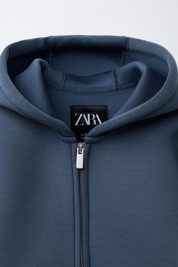 Neoprene-Effect Jacket with Label