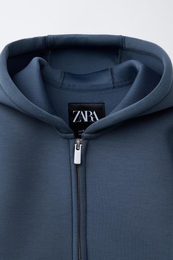 Neoprene-Effect Jacket with Label