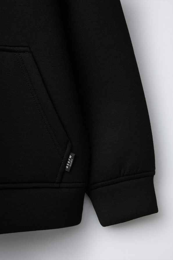 Neoprene-Effect Hooded Jacket