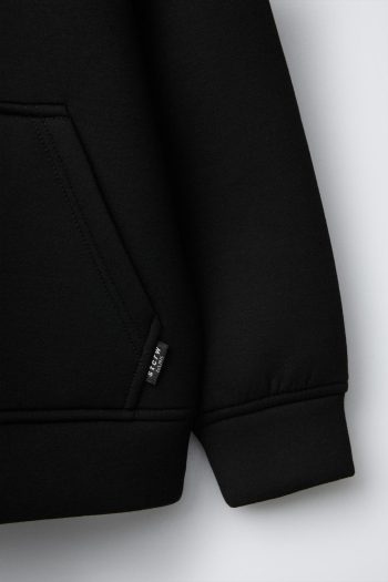 Neoprene-Effect Hooded Jacket