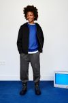 Neoprene-Effect Hooded Jacket