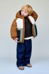Water-Repellent Colour Block Puffer Coat