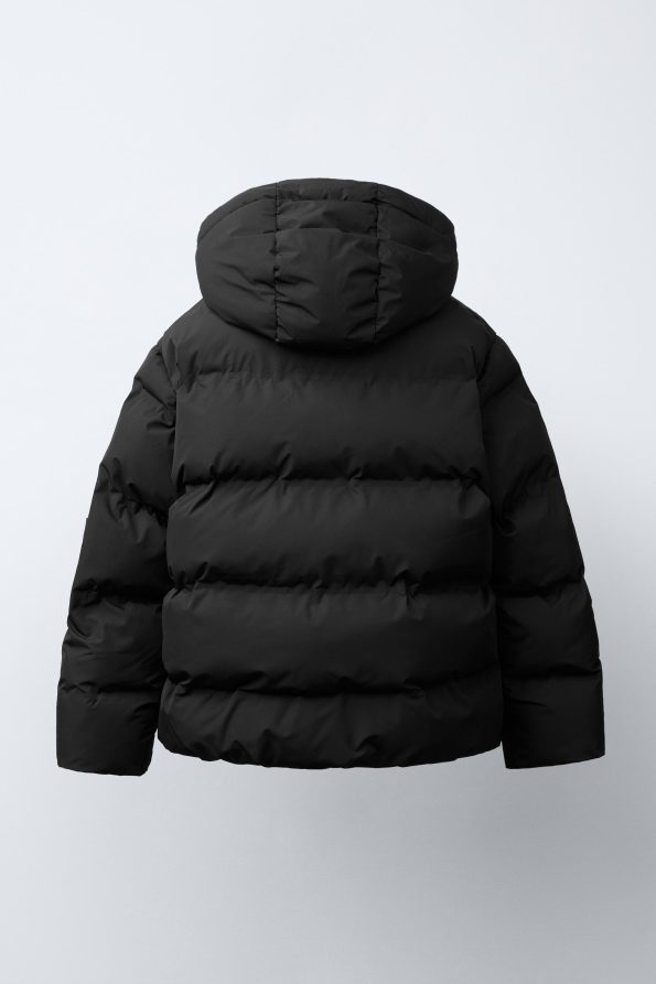 Water-Repellent Quilted Coat with Label