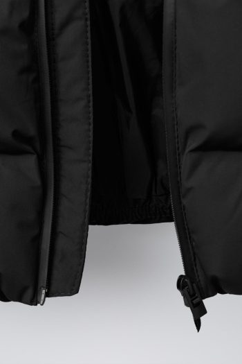 Water-Repellent Quilted Coat with Label