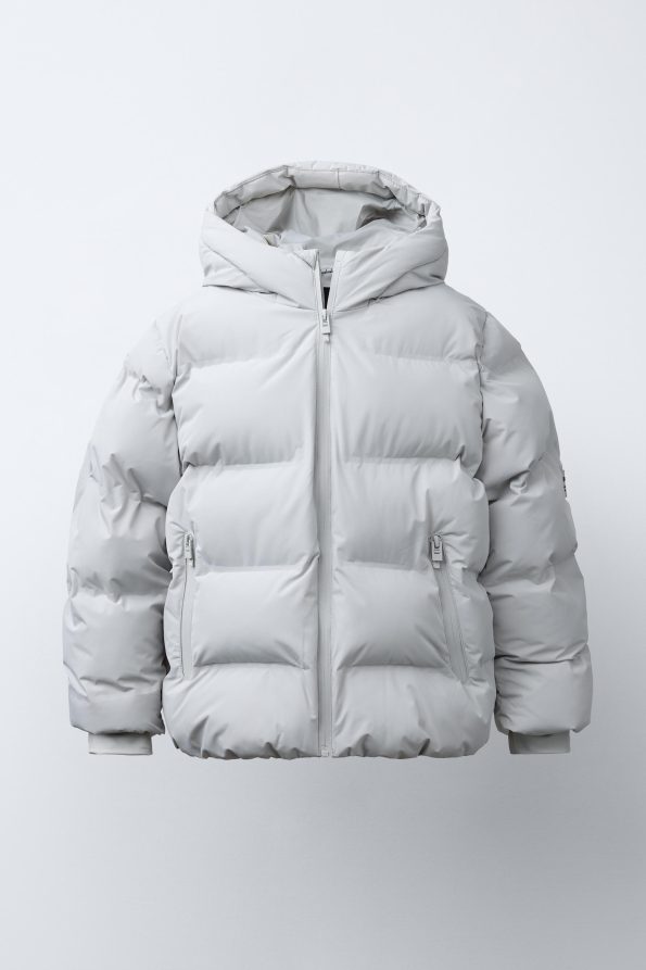 Water-Repellent Quilted Coat with Label