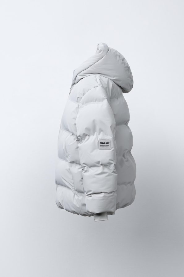Water-Repellent Quilted Coat with Label