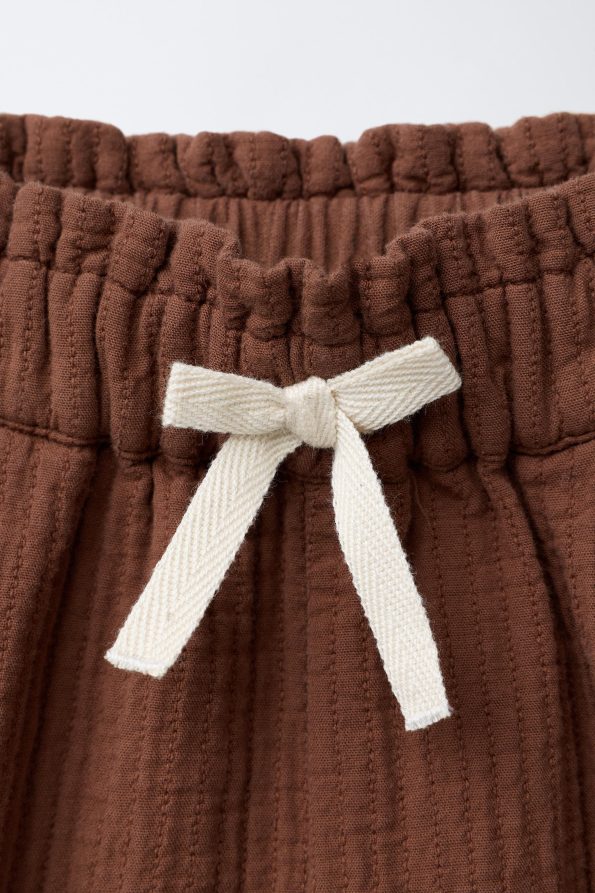 Baggy Trousers with Topstitching