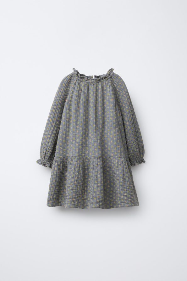 Cotton Gauze Floral Dress