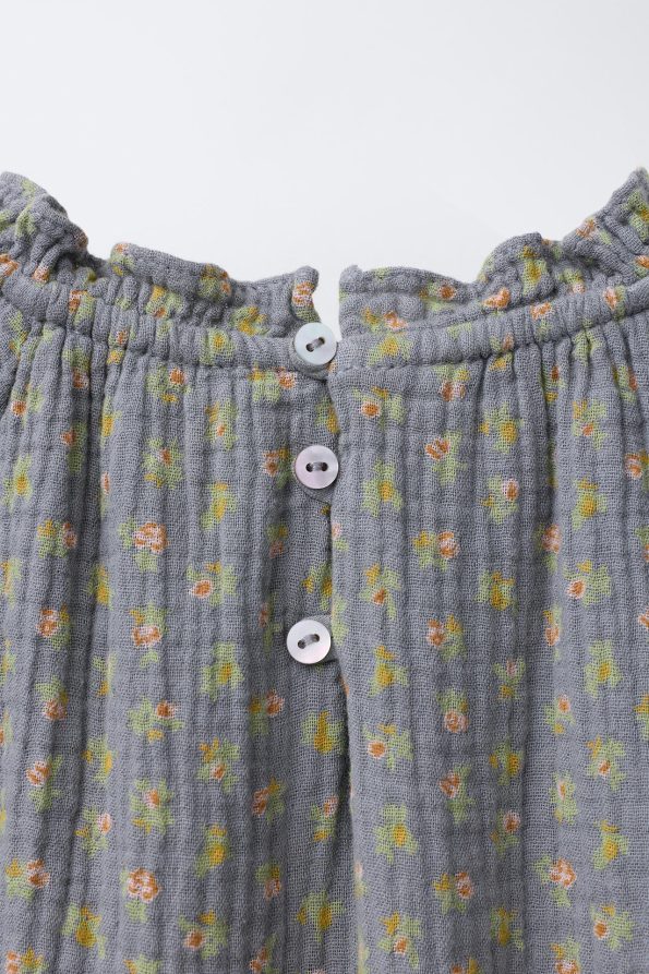 Cotton Gauze Floral Dress