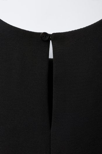 Contrast 3D Floral Dress