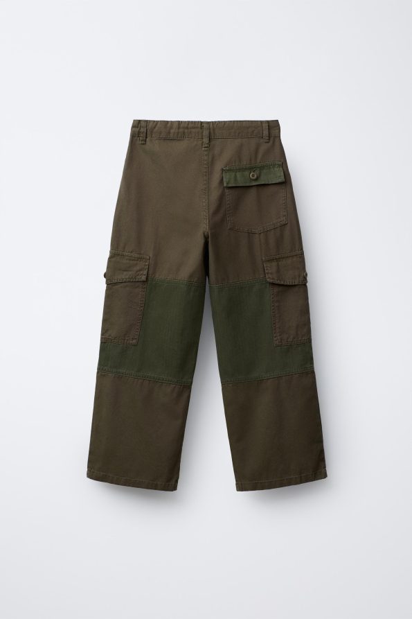 Straight-Leg Patch Trousers