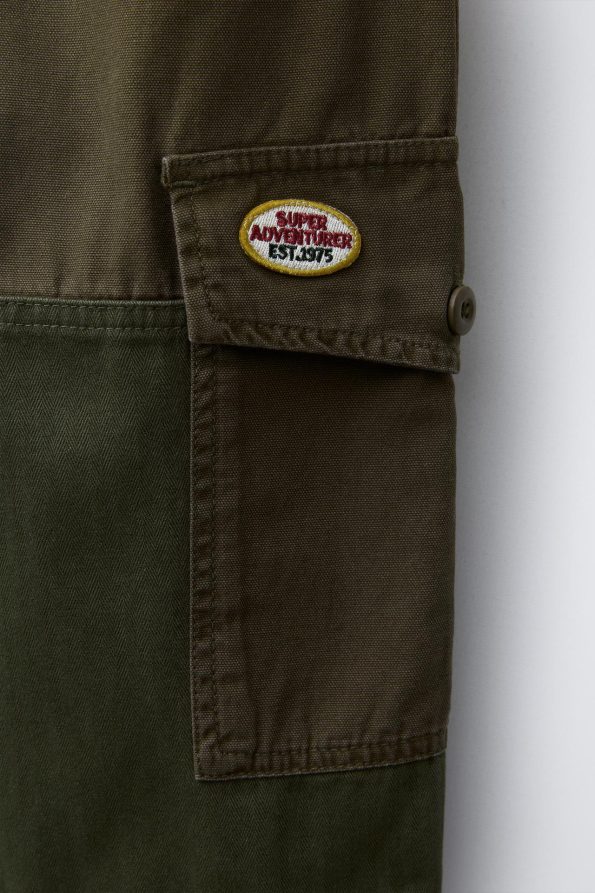 Straight-Leg Patch Trousers