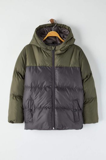 Trendyolmilla Kids Haki Regular Fit Hooded Jacket for Boys