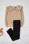 Trendyolmilla Kids Beige Polka Dot Knit Set