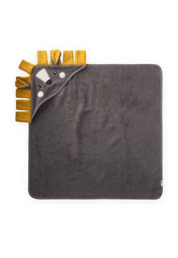 100197-15aslan-figurlu-bebek-havlu-75x-7-7228.jpg Lion Figure Baby Towel 75x75 cm Dark Grey