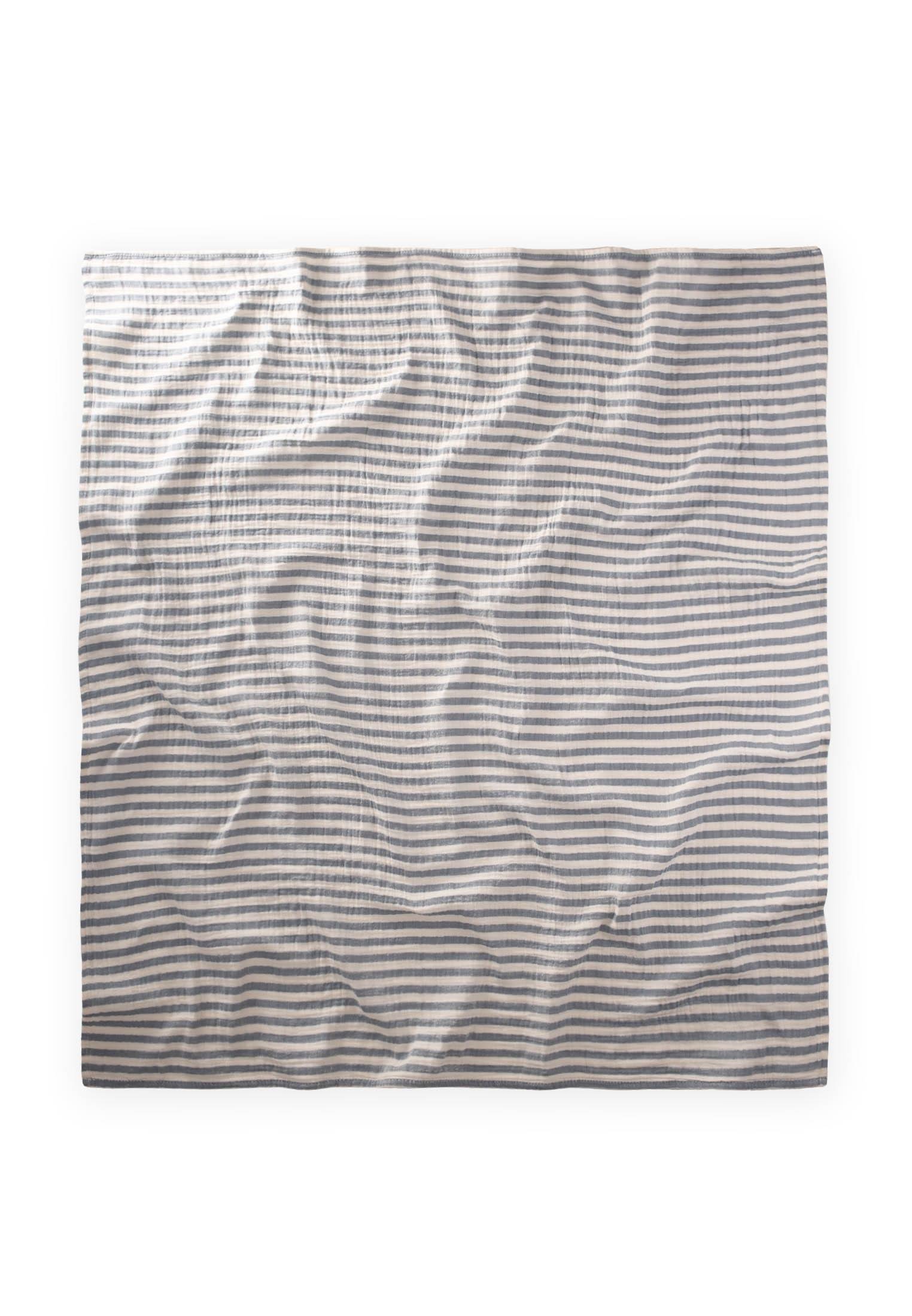 100338-5683naturel-battaniye-90x100cm-48e-8d.jpg Natural Blanket 90X100Cm Navy Blue Striped