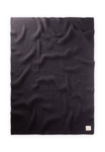 Charcoal Knit Baby Blanket 80x100
