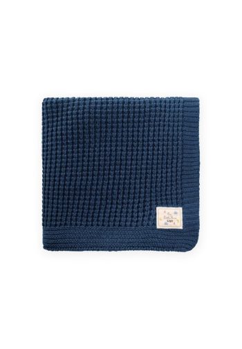 Petrol Selanik Knit Baby Blanket 80X100