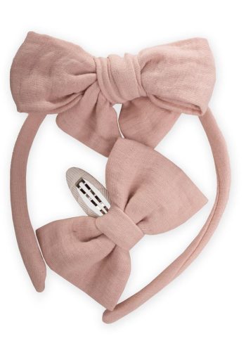 Crown Hair Clip Set Powder Pink