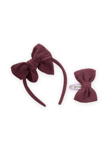 Crown Hair Clip Set in Purple