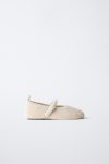 Faux Shearling Ballet Flats