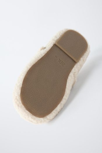 Faux Shearling Ballet Flats