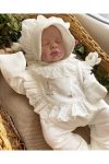 Mama Miel Baby Floral Newborn Romper and Hat Set