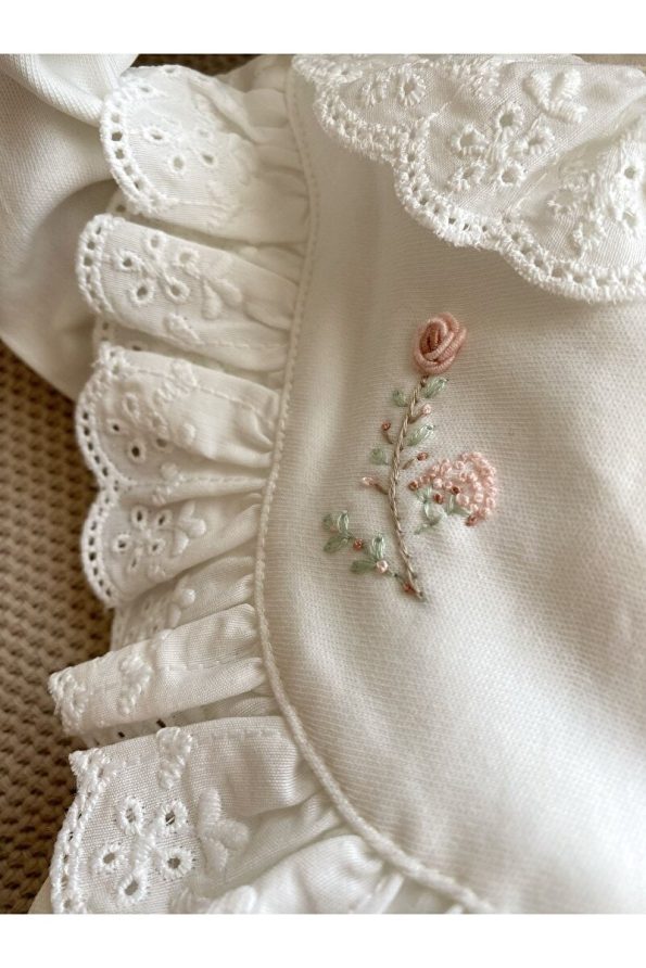 Mama Miel Baby Floral Newborn Romper and Hat Set