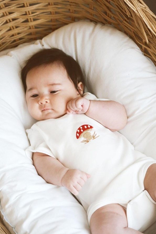OhlalaKoala Set of 3 Embroidered Snap Bodysuits Model 1