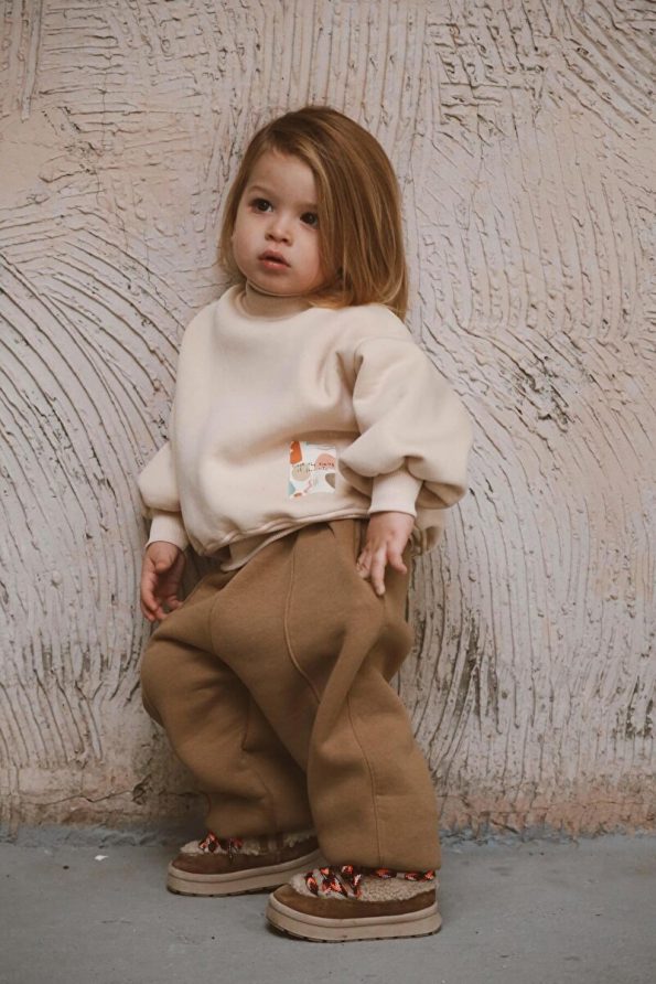 OhlalaKoala Fisherman Neck Fleece Tracksuit Set 1-5 Years