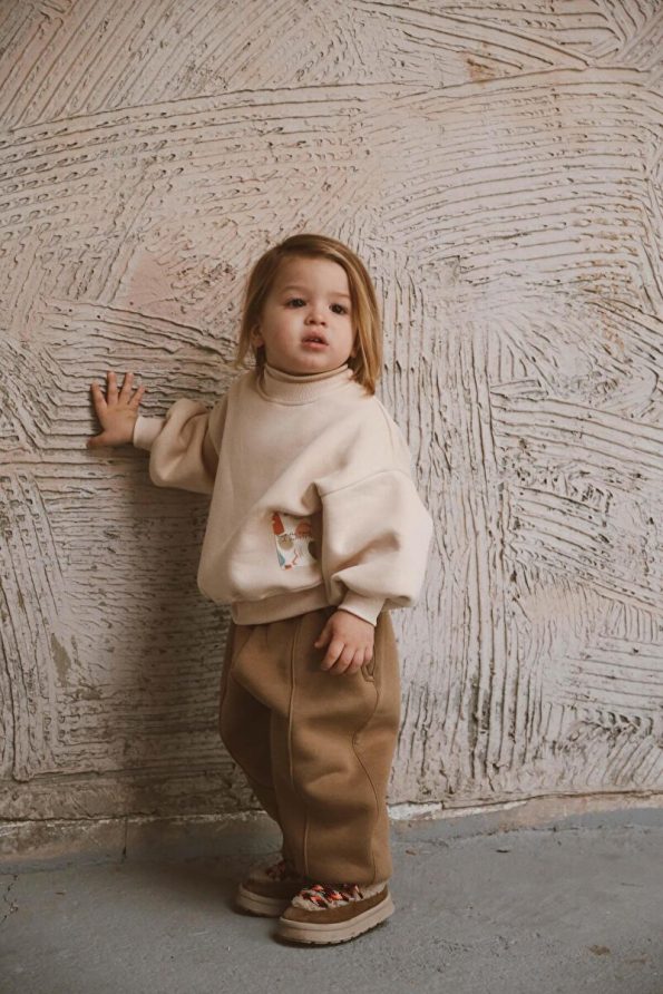 OhlalaKoala Fisherman Neck Fleece Tracksuit Set 1-5 Years