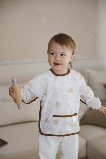 OhlalaKoala Pear Long Sleeve Waterproof Activity Bib (6-36 Months)