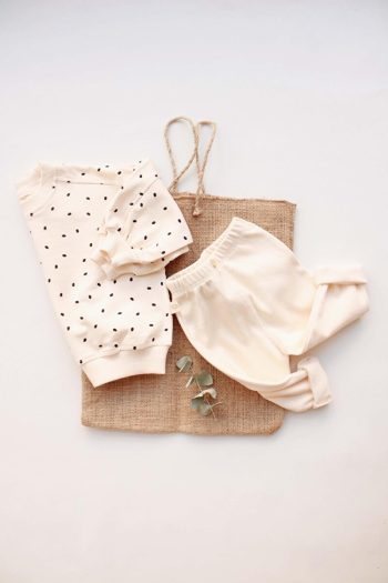 OhlalaKoala Black Polka Dot Baby Outfit
