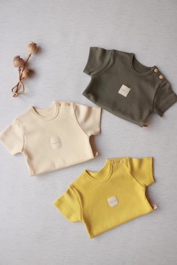 OhlalaKoala 3-Pack Basic Short Sleeve Snap Bodysuit Model 8