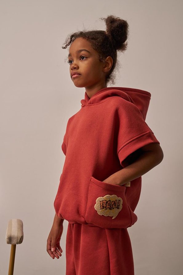 Oh La La Koala For Little Ones Brick Embroidered Pocket Hoodie Set